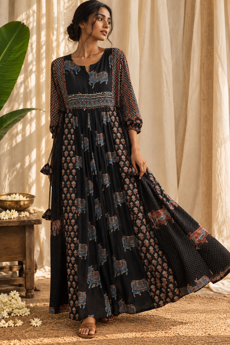 Sufi ajarakh dress
