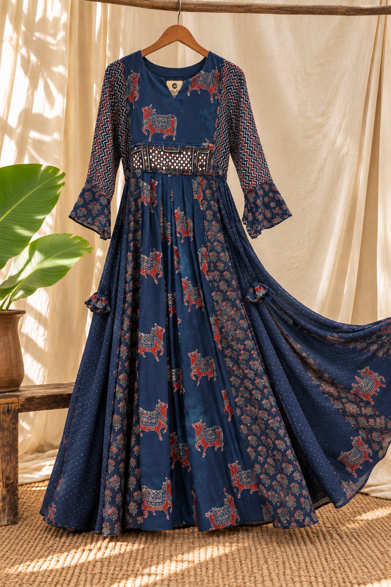 Sufi Ajarakh Dress