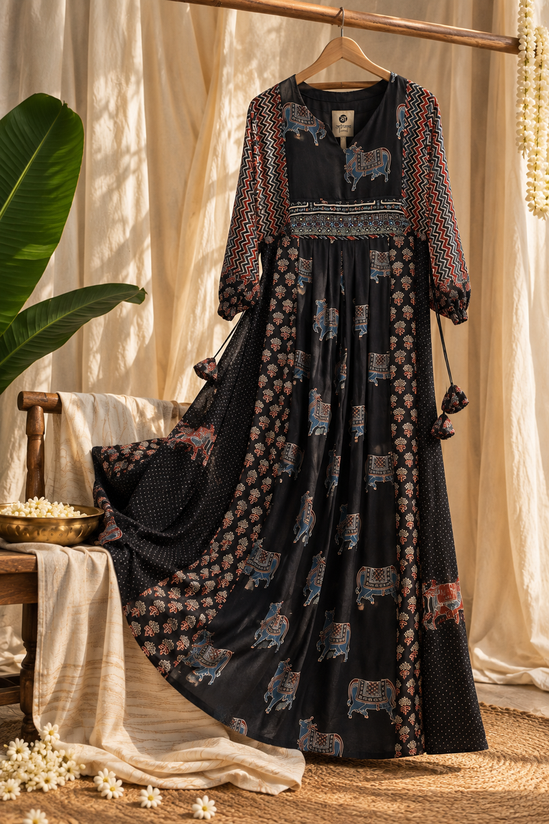 Sufi ajarakh dress