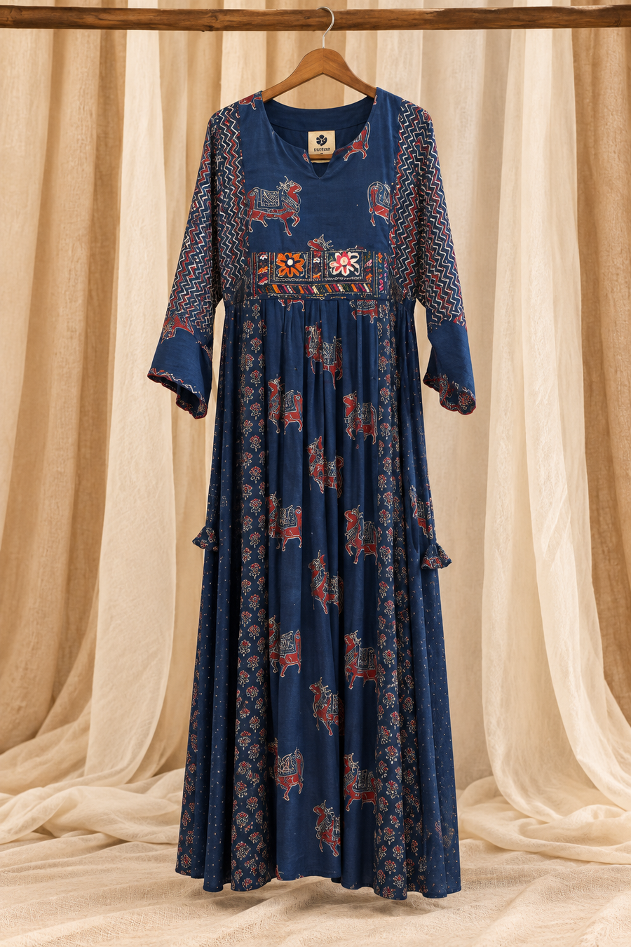 Sufi ajarakh dress