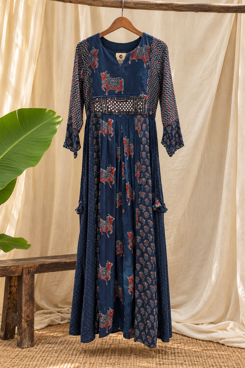 Sufi Ajarakh Dress