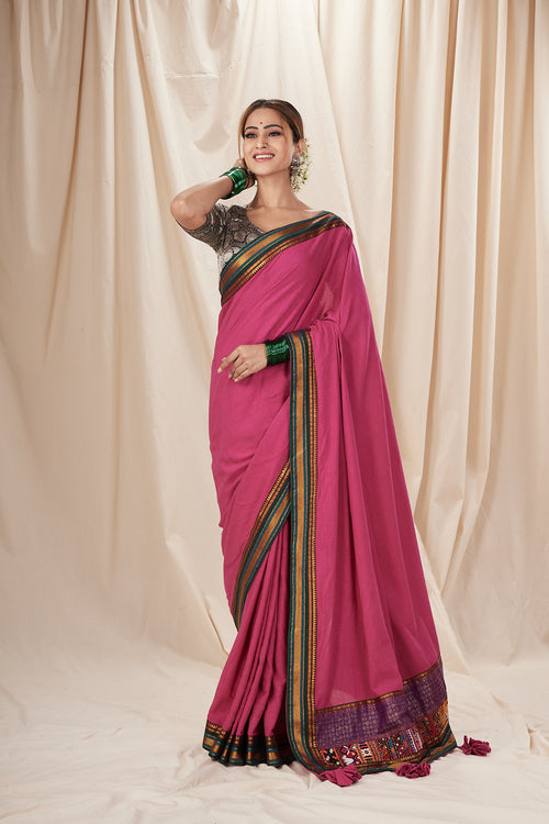 Gulabi baug saree