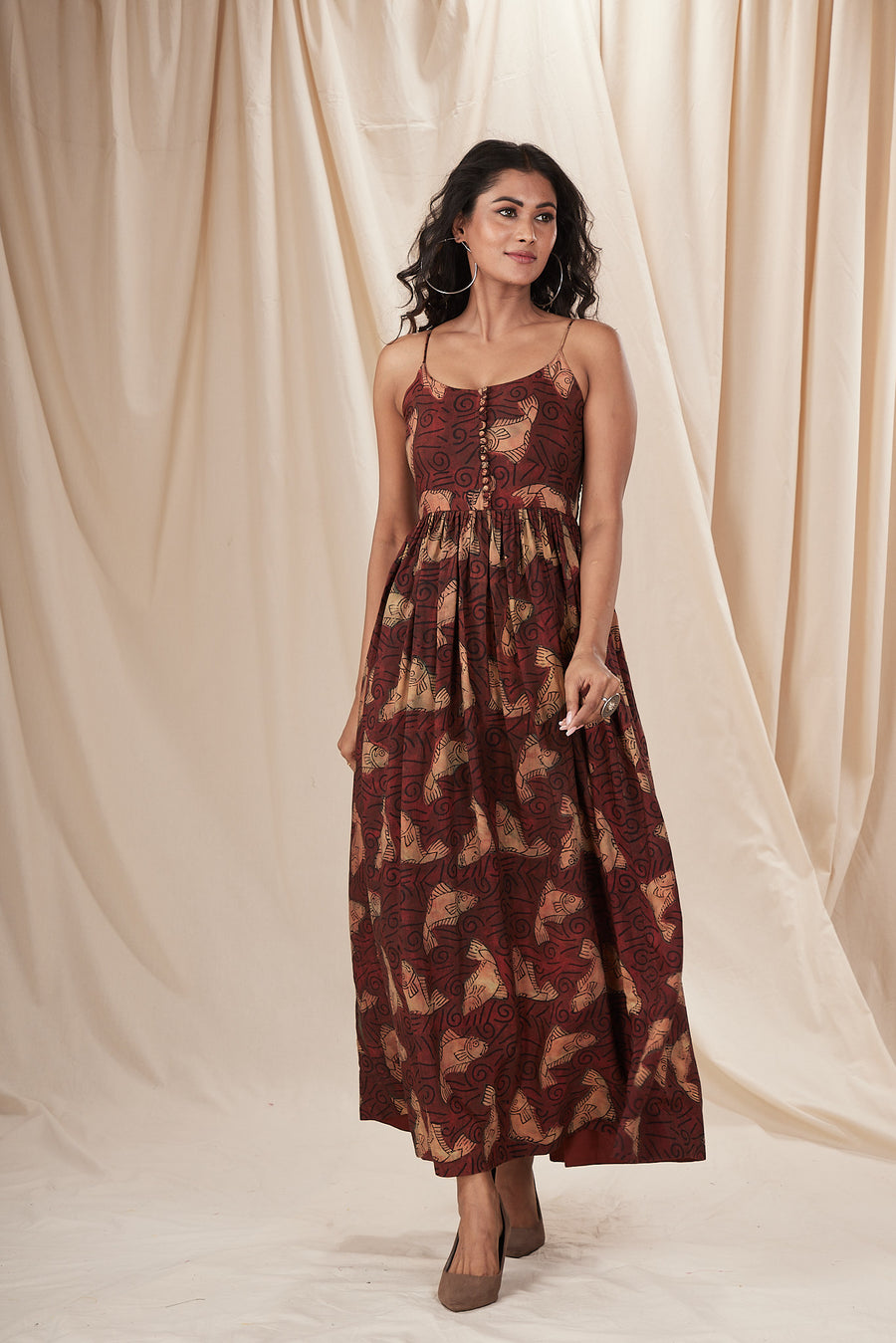 Fish strappy dress