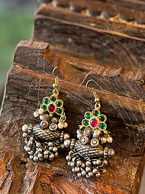 Jadau boriya earrings